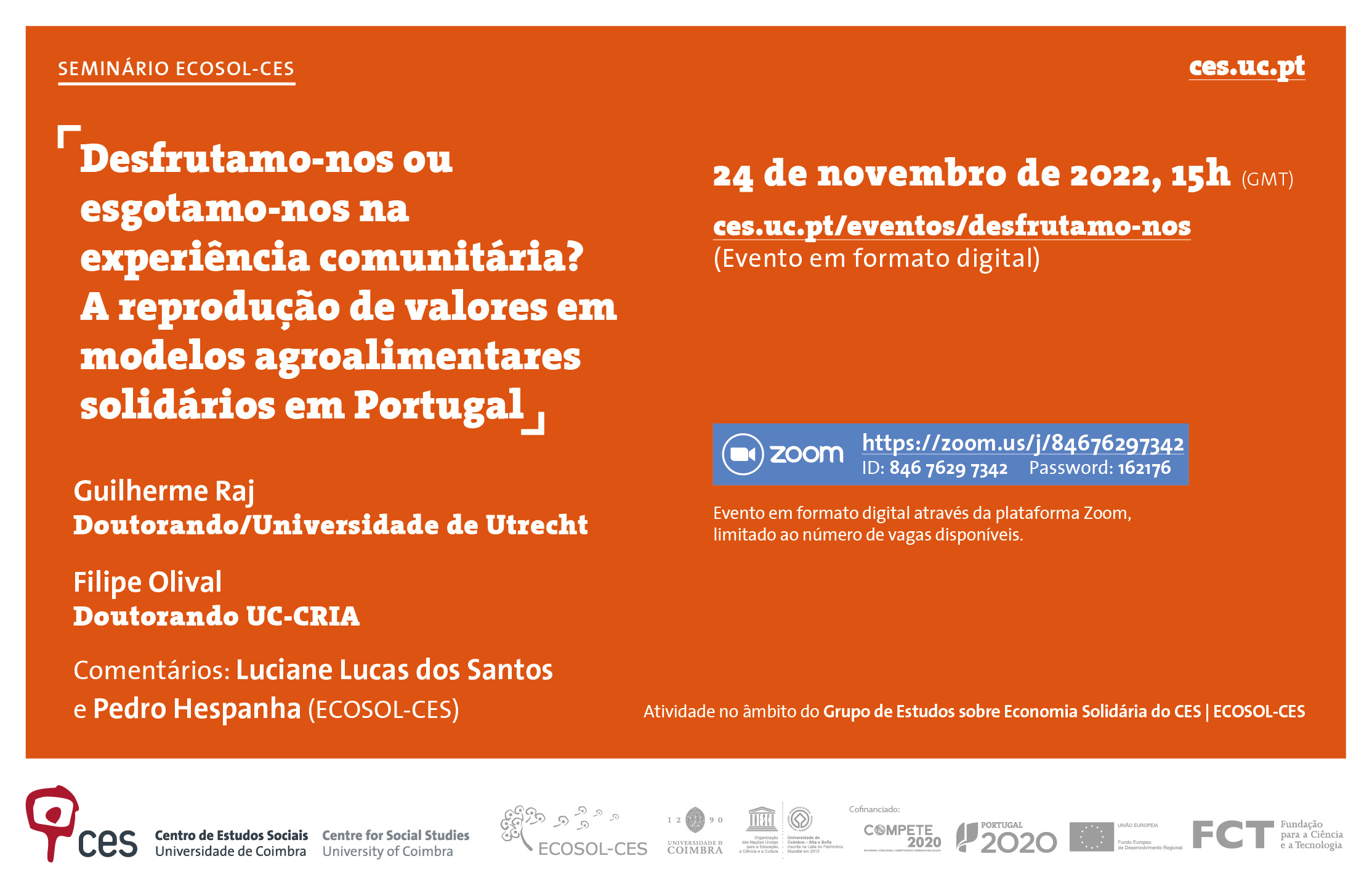 Desfrutamo-nos ou esgotamo-nos na experiência comunitária? A reprodução de valores em modelos agroalimentares solidários em Portugal<span id="edit_40736"><script>$(function() { $('#edit_40736').load( "/myces/user/editobj.php?tipo=evento&id=40736" ); });</script></span>