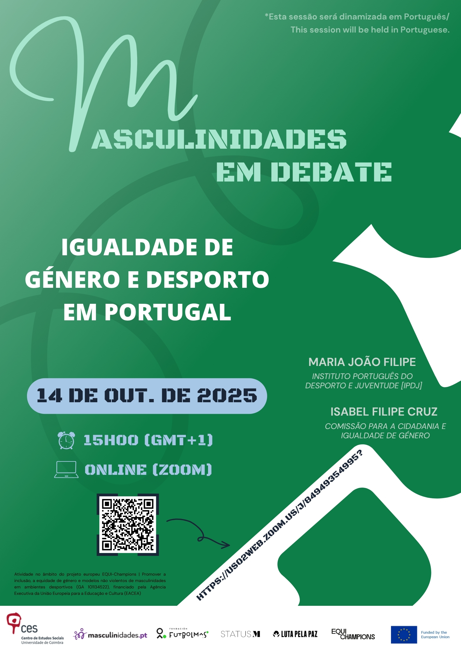 Gender Equality and Sport in Portugal<span id="edit_47867"><script>$(function() { $('#edit_47867').load( "/myces/user/editobj.php?tipo=evento&id=47867" ); });</script></span>