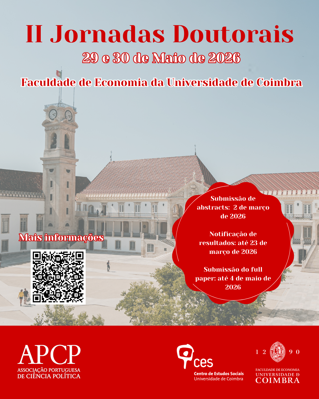 II Doctoral Conference of the Portuguese Political Science Association (APCP)<span id="edit_49032"><script>$(function() { $('#edit_49032').load( "/myces/user/editobj.php?tipo=evento&id=49032" ); });</script></span>