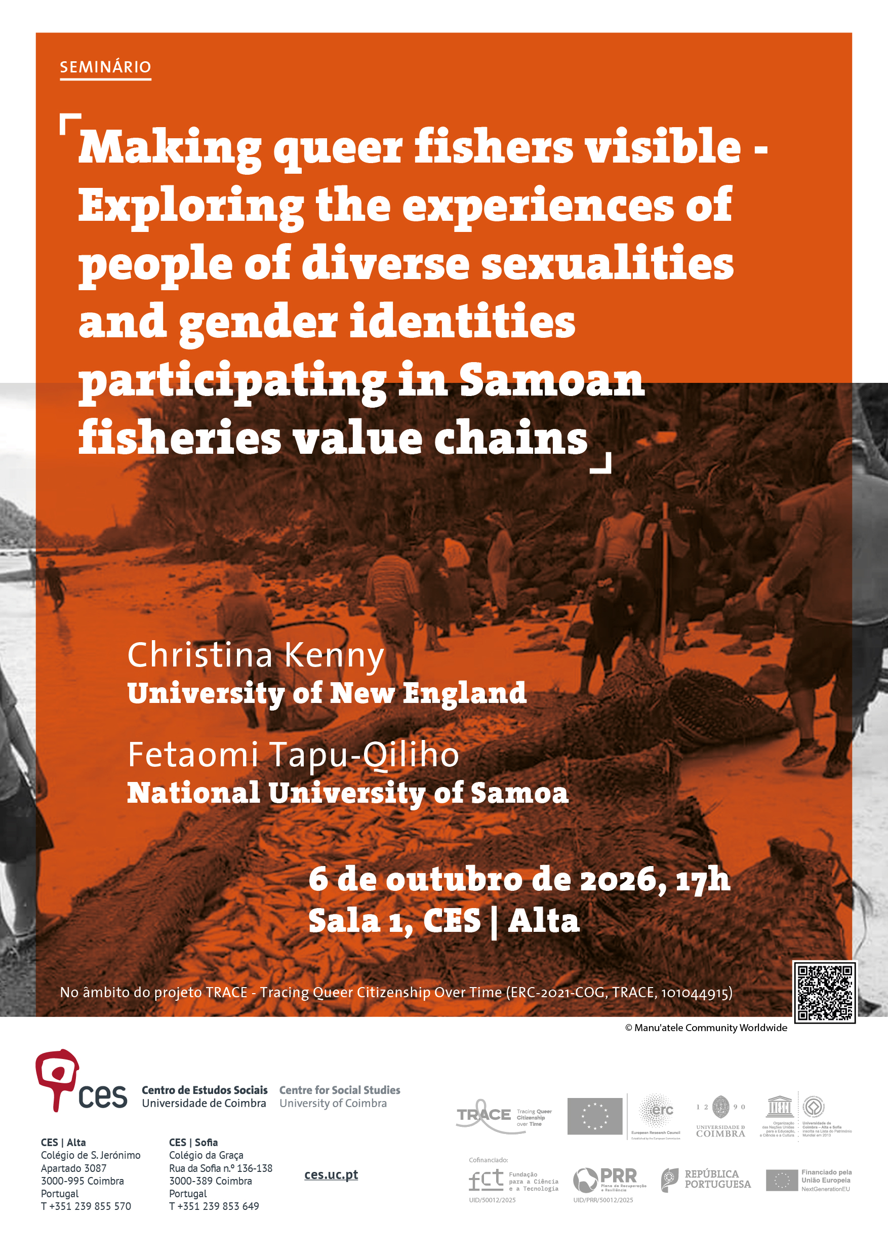 Making queer fishers visible - Exploring the experiences of people of diverse sexualities and gender identities participating in Samoan fisheries value chains<span id="edit_50059"><script>$(function() { $('#edit_50059').load( "/myces/user/editobj.php?tipo=evento&id=50059" ); });</script></span>